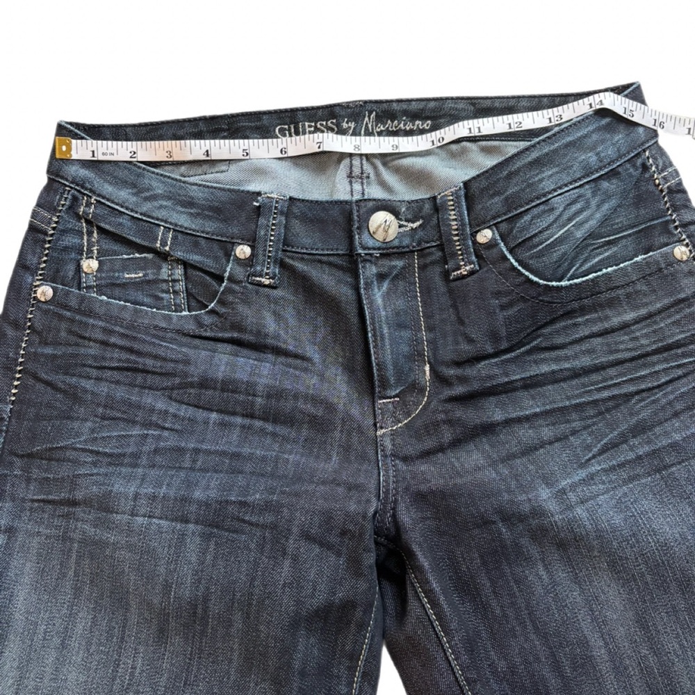 GUESS by Marciano Dark Wash Bootcut Jeans Size 29 Rare - Picture 5 of 7